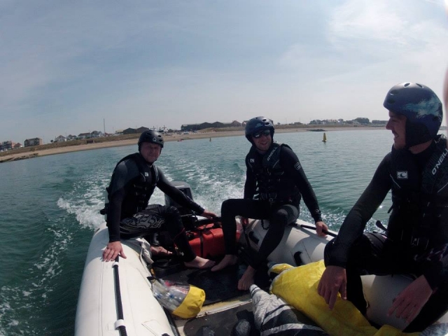 Heading out onto the water to get started